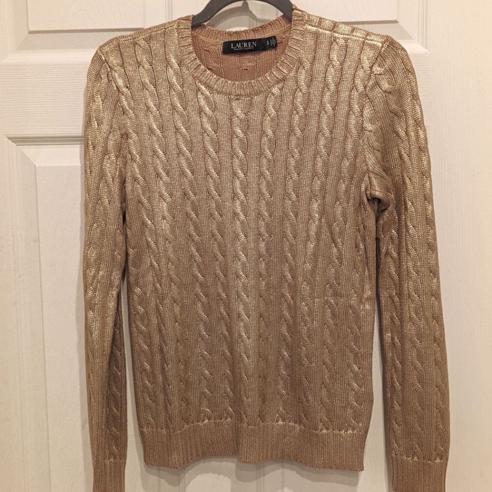 Lauren Ralph Lauren Gold Sweater